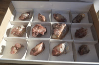 Natural Red Hematoid Quartz Specimens x 12 From Karoi, Zimbabwe - Toprock Gemstones and Minerals 