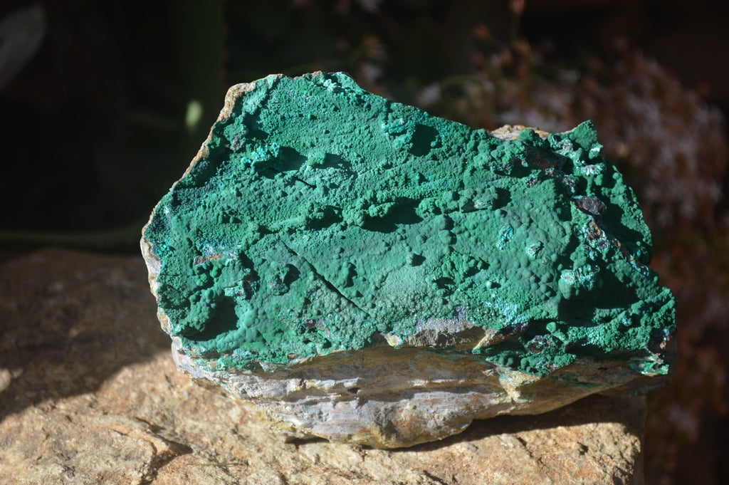 Natural Crystalline Malachite Specimens  x 2 From Congo - Toprock Gemstones and Minerals 
