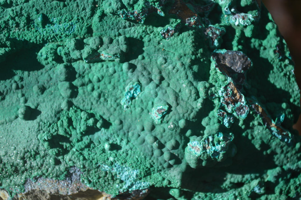 Natural Crystalline Malachite Specimens  x 2 From Congo - Toprock Gemstones and Minerals 