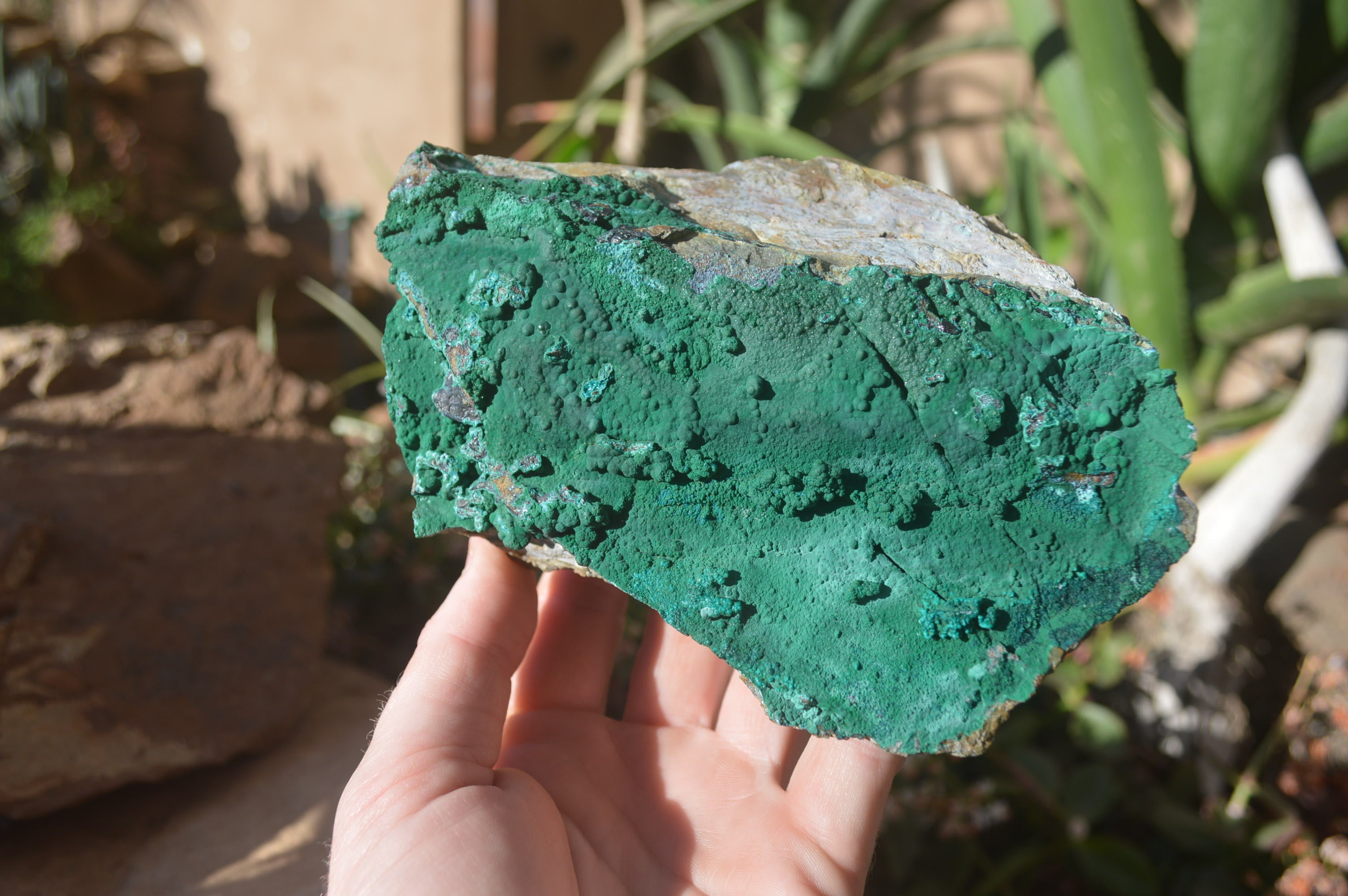 Natural Crystalline Malachite Specimens  x 2 From Congo - Toprock Gemstones and Minerals 