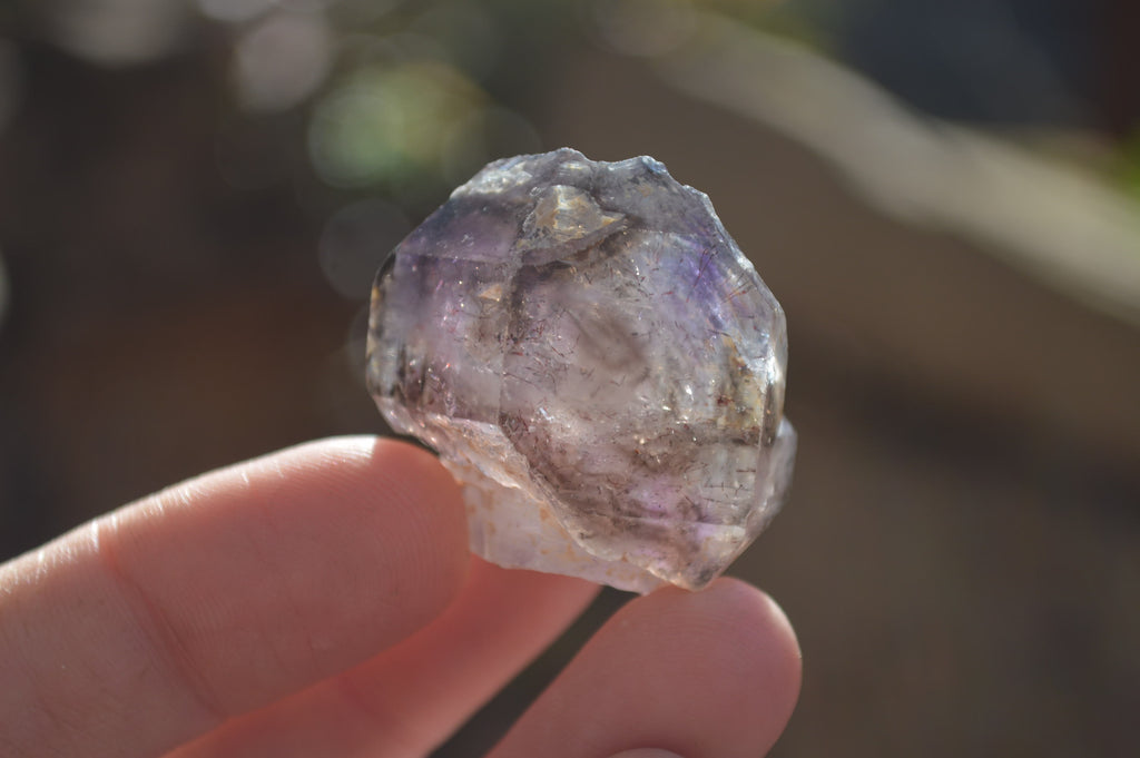 Natural Smokey Skeletal Amethyst Crystals  x 12 From Chiredzi, Zimbabwe - Toprock Gemstones and Minerals 