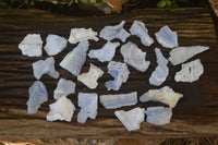 Natural Etched Blue Chalcedony Specimens x 59 From Nsanje, Malawi - Toprock Gemstones and Minerals 