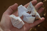 Natural Etched Blue Chalcedony Specimens x 59 From Nsanje, Malawi - Toprock Gemstones and Minerals 