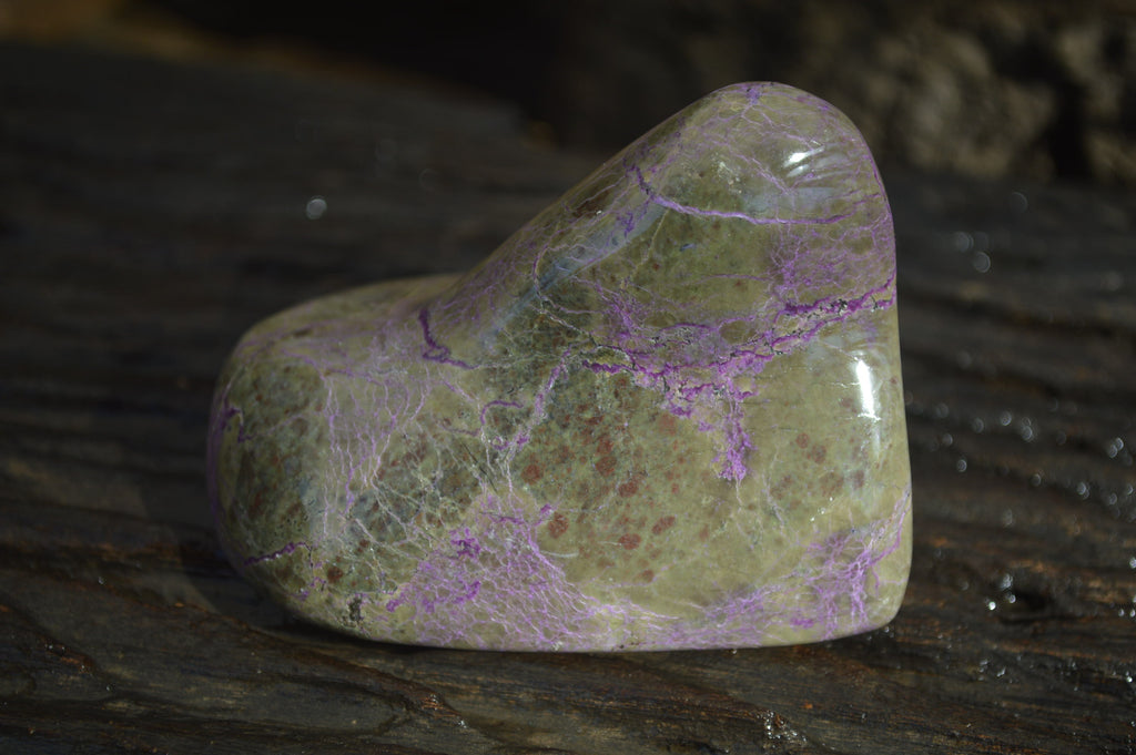 Polished Stichtite & Serpentine Standing Free Forms x 6 From Barberton, South Africa - Toprock Gemstones and Minerals 