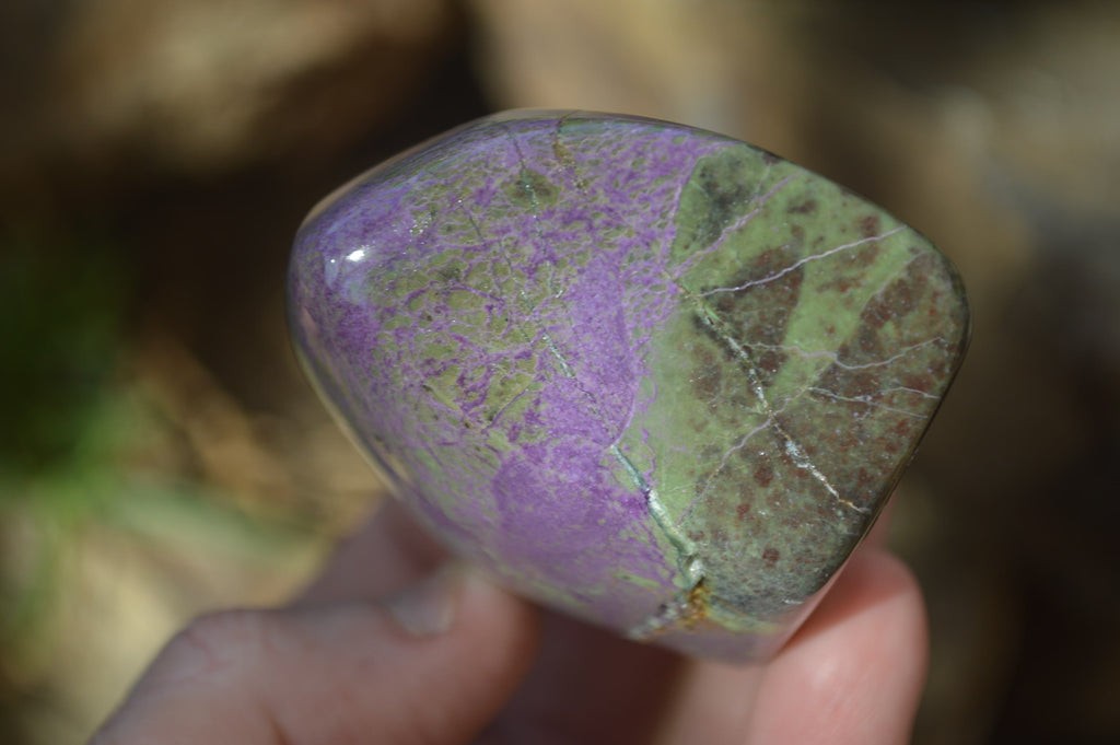 Polished Stichtite & Serpentine Standing Free Forms x 6 From Barberton, South Africa - Toprock Gemstones and Minerals 