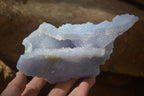 Natural Etched Blue Chalcedony Specimens  x 2 From Nsanje, Malawi - Toprock Gemstones and Minerals 
