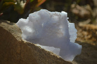 Natural Etched Blue Chalcedony Specimens  x 2 From Nsanje, Malawi - Toprock Gemstones and Minerals 
