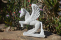Polished White Marble Pegasus Carving x 1 From Zimbabwe - Toprock Gemstones and Minerals 