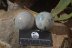 Polished Blue Spotted Spinel Quartz Spheres x 6 From Madagascar - Toprock Gemstones and Minerals 