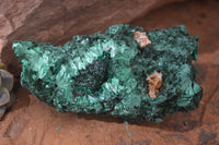 Natural Chatoyant Silky Malachite Specimens  x 3 From Kasompe, Congo - Toprock Gemstones and Minerals 