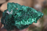 Natural Chatoyant Silky Malachite Specimens  x 3 From Kasompe, Congo - Toprock Gemstones and Minerals 