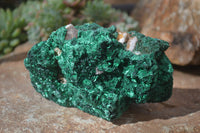 Natural Chatoyant Silky Malachite Specimens  x 3 From Kasompe, Congo - Toprock Gemstones and Minerals 