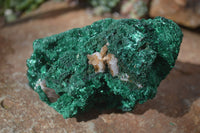 Natural Chatoyant Silky Malachite Specimens  x 3 From Kasompe, Congo - Toprock Gemstones and Minerals 