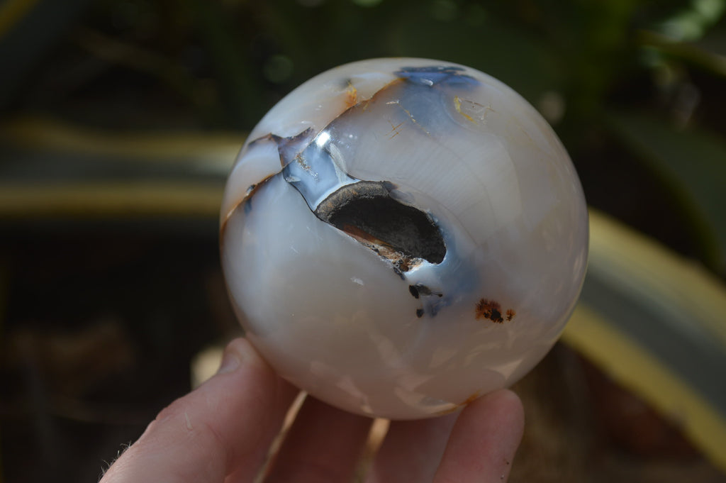 Polished Banded Agate Spheres  x 2 From West Coast, Madagascar - Toprock Gemstones and Minerals 
