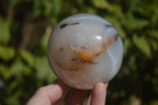Polished Banded Agate Spheres  x 2 From West Coast, Madagascar - Toprock Gemstones and Minerals 