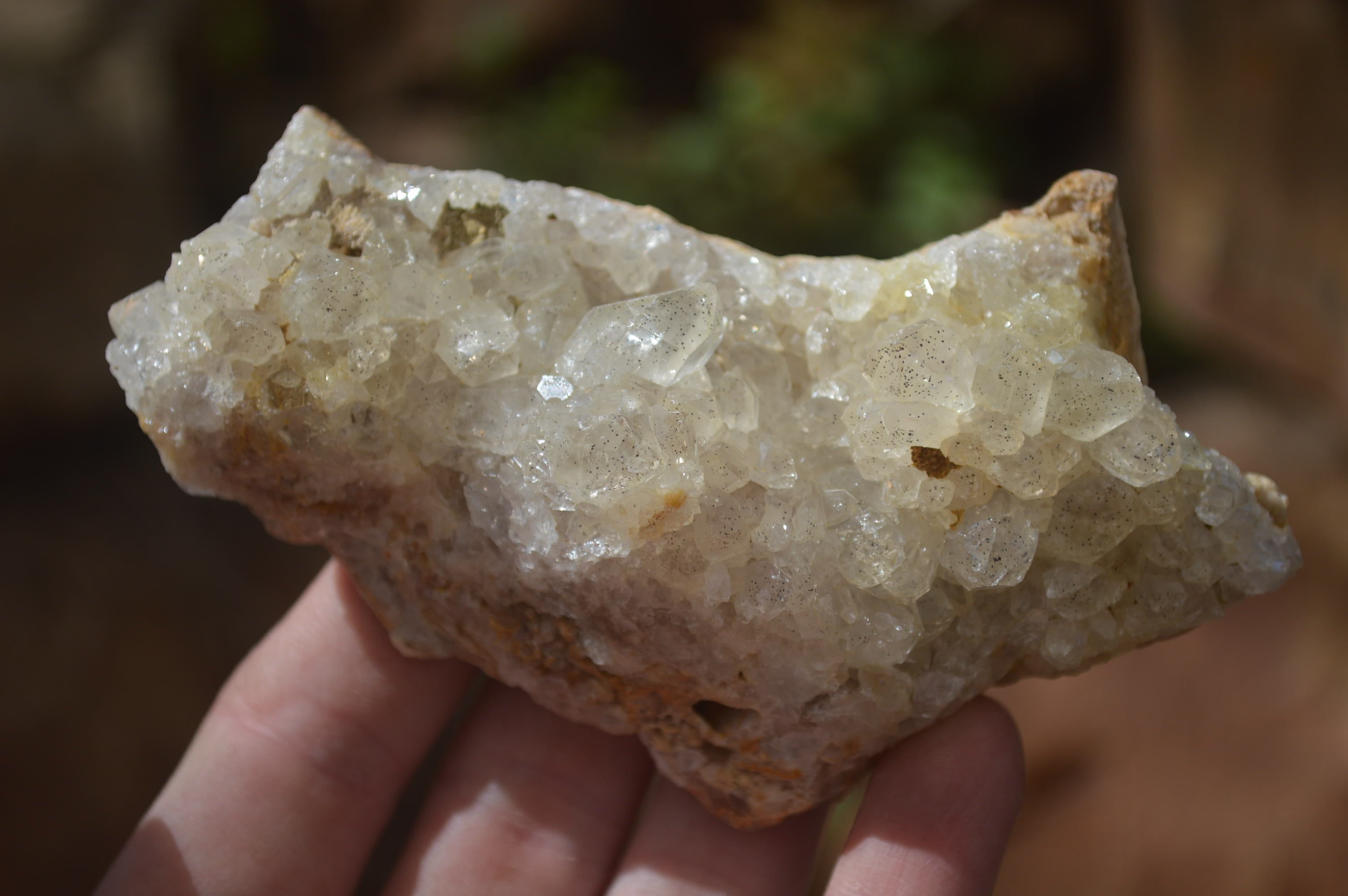 Natural Golden Limonite Quartz Clusters x 6 From Zambia - Toprock Gemstones and Minerals 