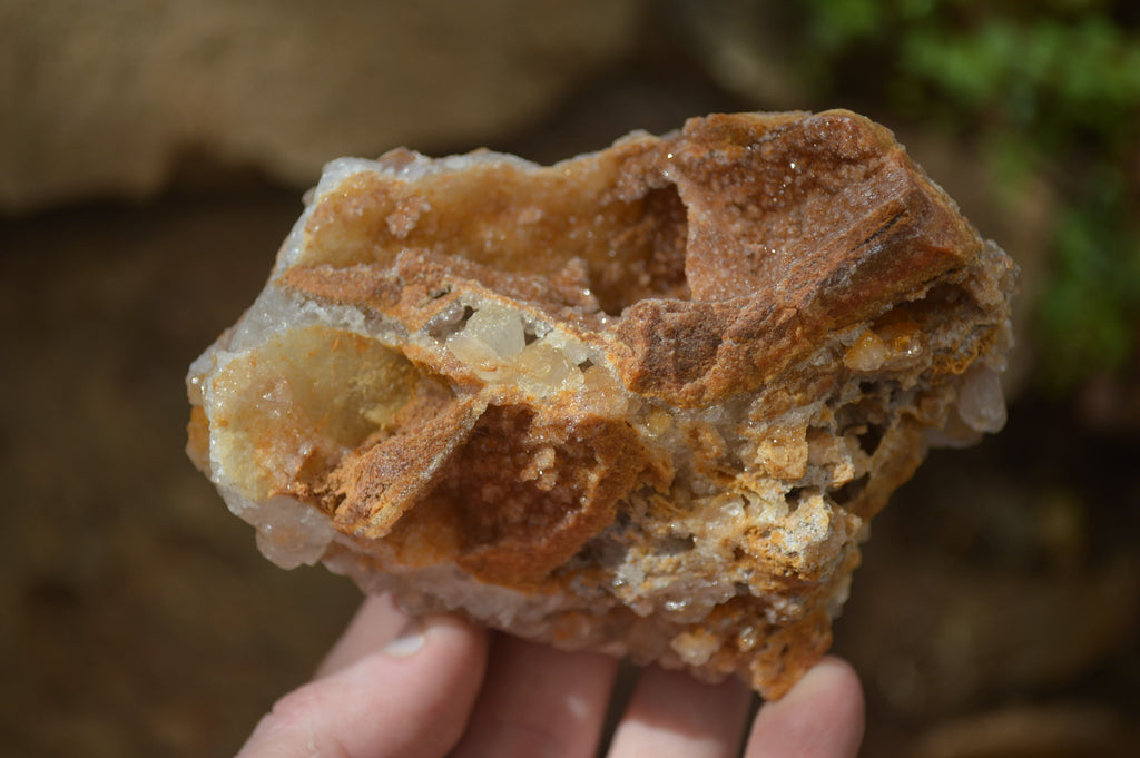 Natural Golden Limonite Quartz Clusters x 6 From Zambia - Toprock Gemstones and Minerals 
