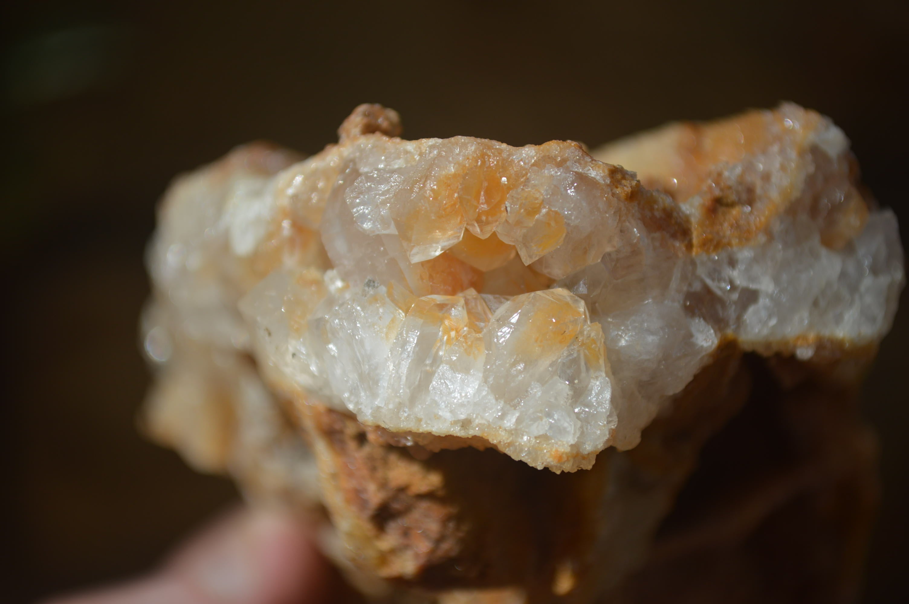 Natural Golden Limonite Quartz Clusters x 6 From Zambia - Toprock Gemstones and Minerals 