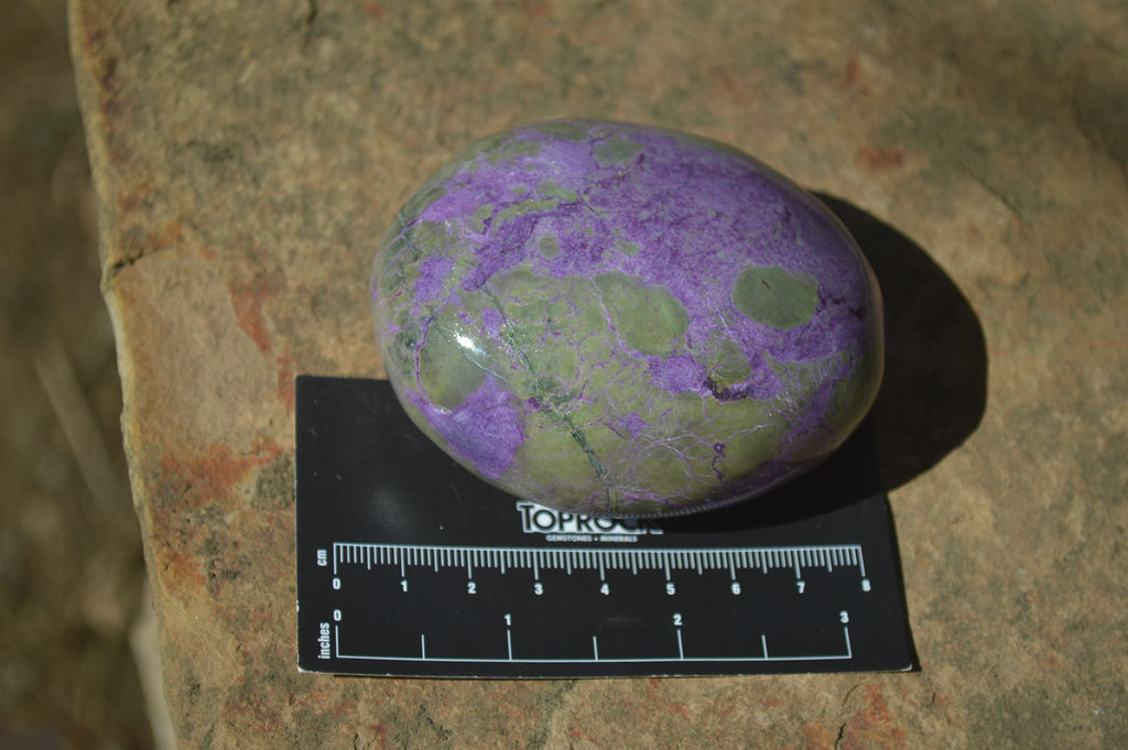 Polished Stichtite & Serpentine Galet / Palm Stones x 6 From Barberton, South Africa - Toprock Gemstones and Minerals 