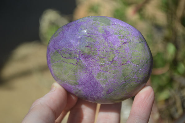Polished Stichtite & Serpentine Galet / Palm Stones x 6 From Barberton, South Africa - Toprock Gemstones and Minerals 