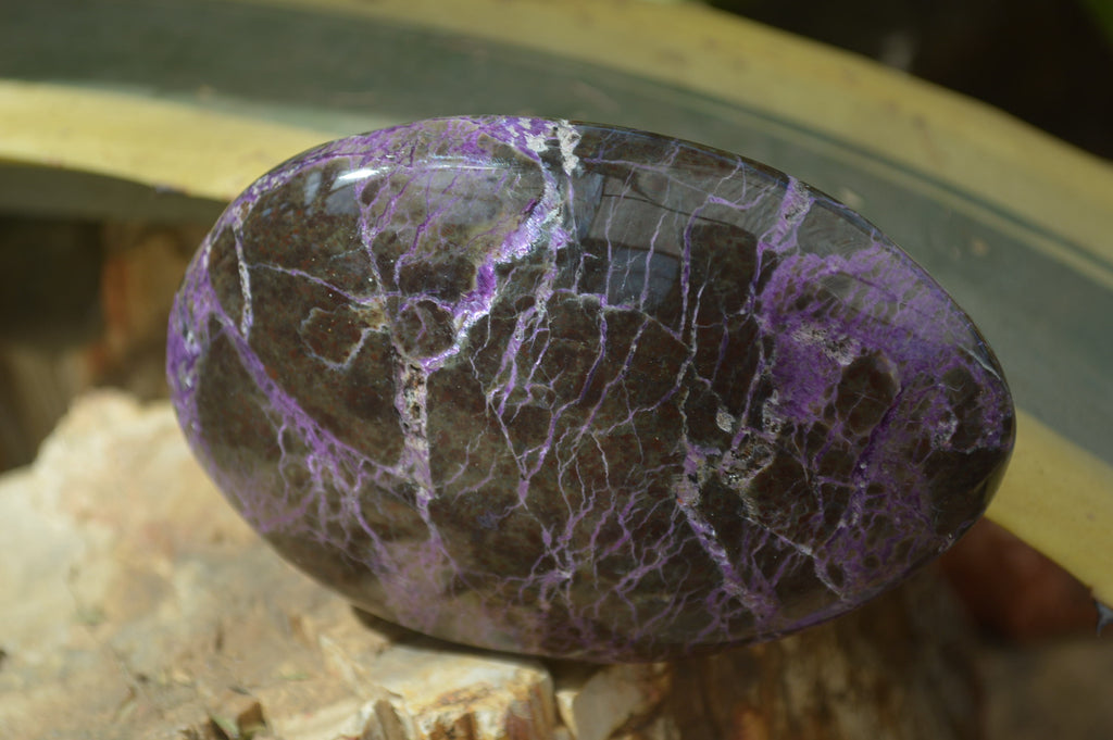 Polished Stichtite & Serpentine Galet / Palm Stones x 6 From Barberton, South Africa - Toprock Gemstones and Minerals 