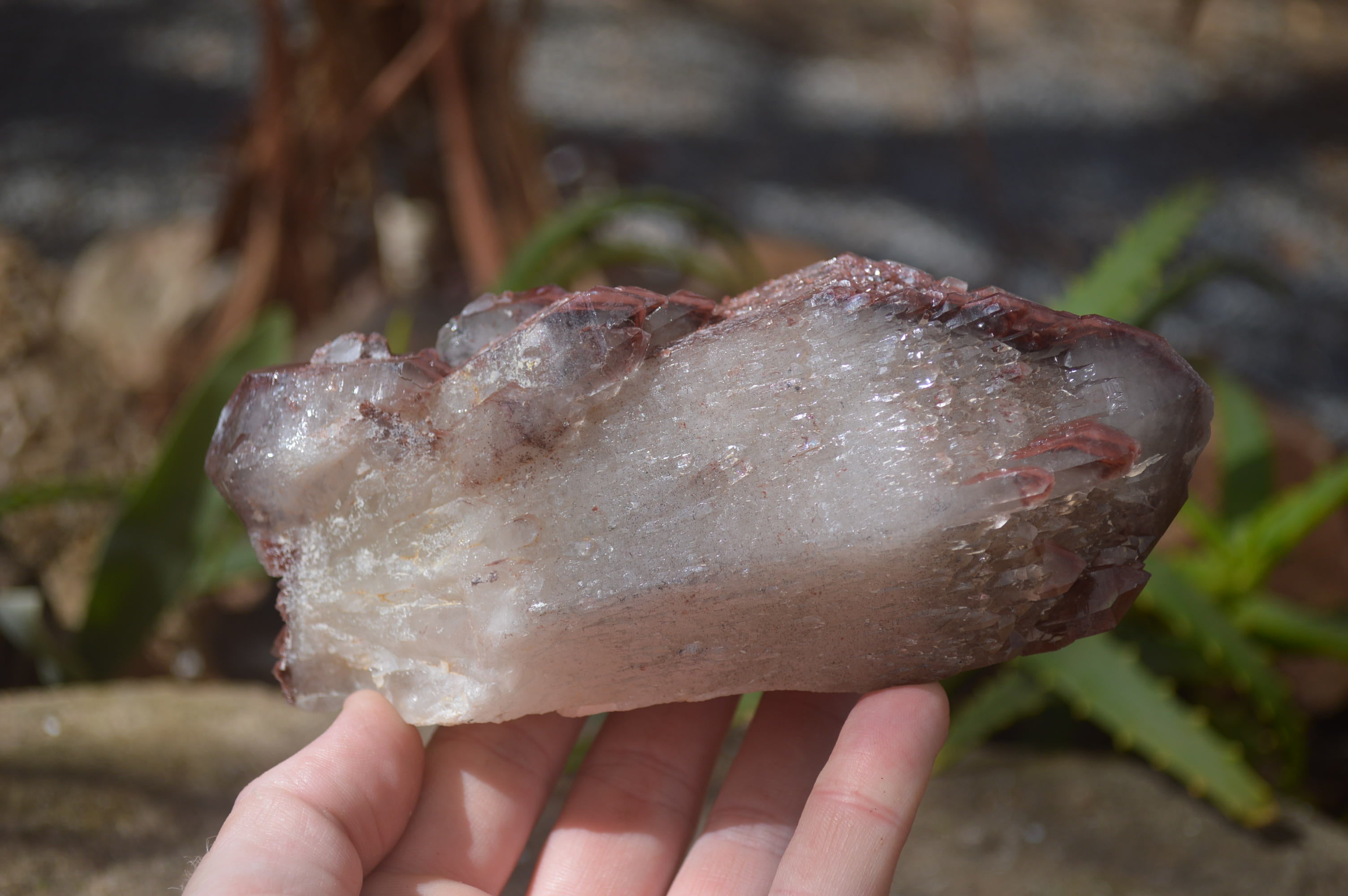 Natural Red Hematoid Quartz Specimens x 4 From Karoi, Zimbabwe - Toprock Gemstones and Minerals 