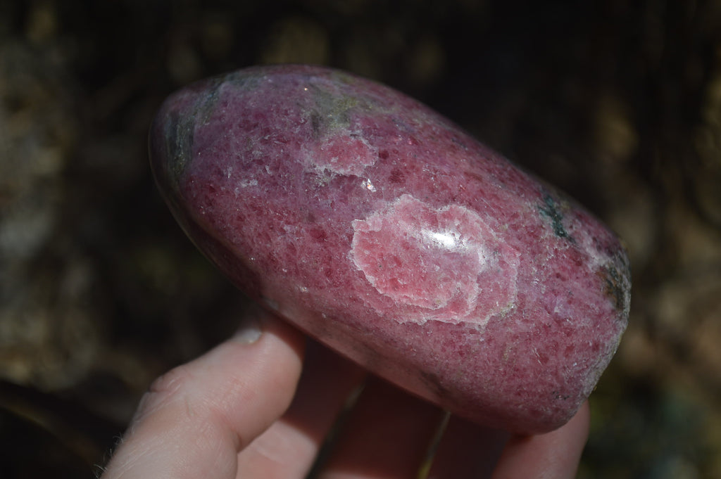 Polished Rhodonite Free Forms x 4 From Southern Africa - Toprock Gemstones and Minerals 