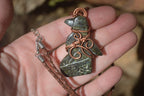 Polished Copper Wire Wrapped Leopardstone Eagle Pendants  x 6 From Zimbabwe - Toprock Gemstones and Minerals 