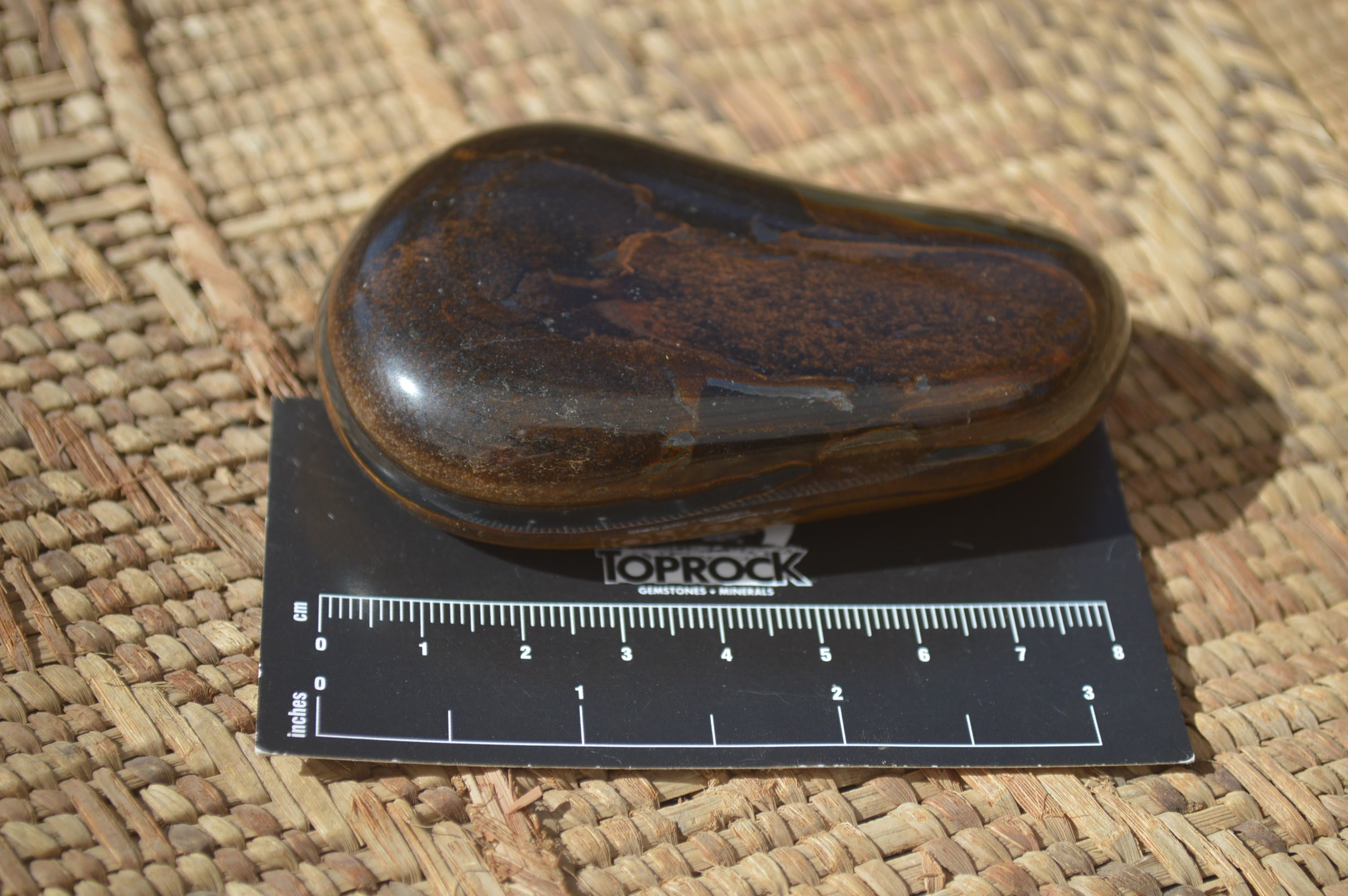 Polished Golden Tigers Eye Free Forms x 12 From Prieska, Northern Cape - Toprock Gemstones and Minerals 