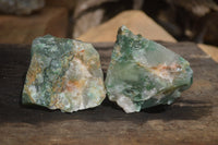 Natural Green Jade Cobbed Specimens x 12 From Swaziland