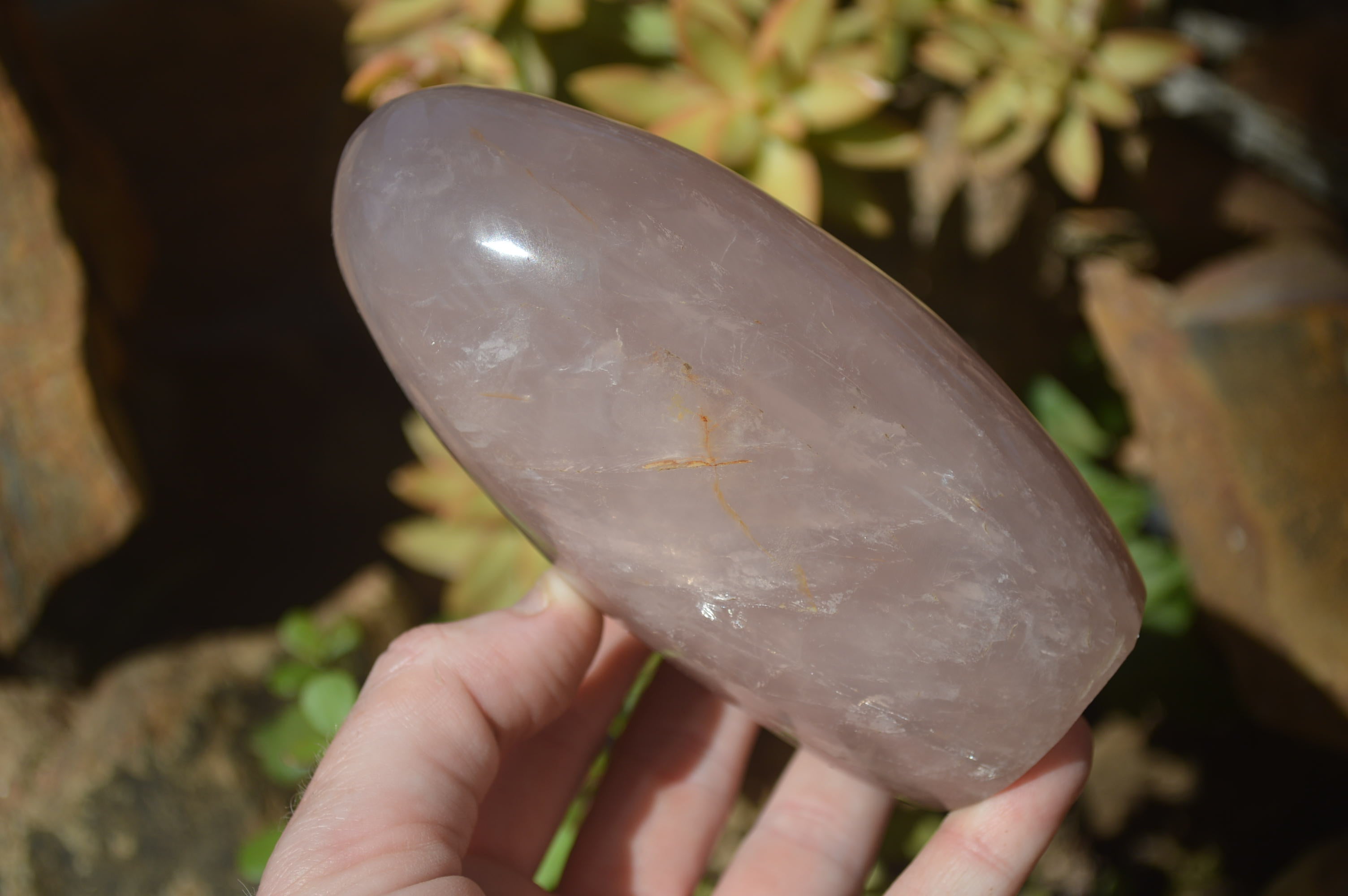 Polished Rose Quartz Standing Free Forms x 3 From Madagascar - Toprock Gemstones and Minerals 