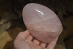 Polished Rose Quartz Standing Free Forms x 3 From Madagascar - Toprock Gemstones and Minerals 