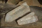 Natural Large Clear Quartz Crystals  x 2 From Madagascar - Toprock Gemstones and Minerals 