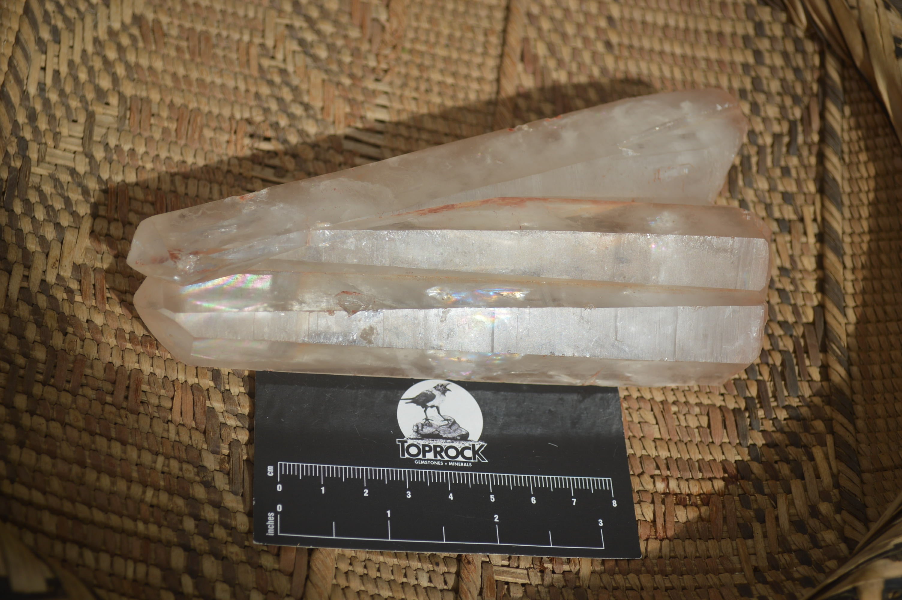 Natural Large Clear Quartz Crystals  x 2 From Madagascar - Toprock Gemstones and Minerals 
