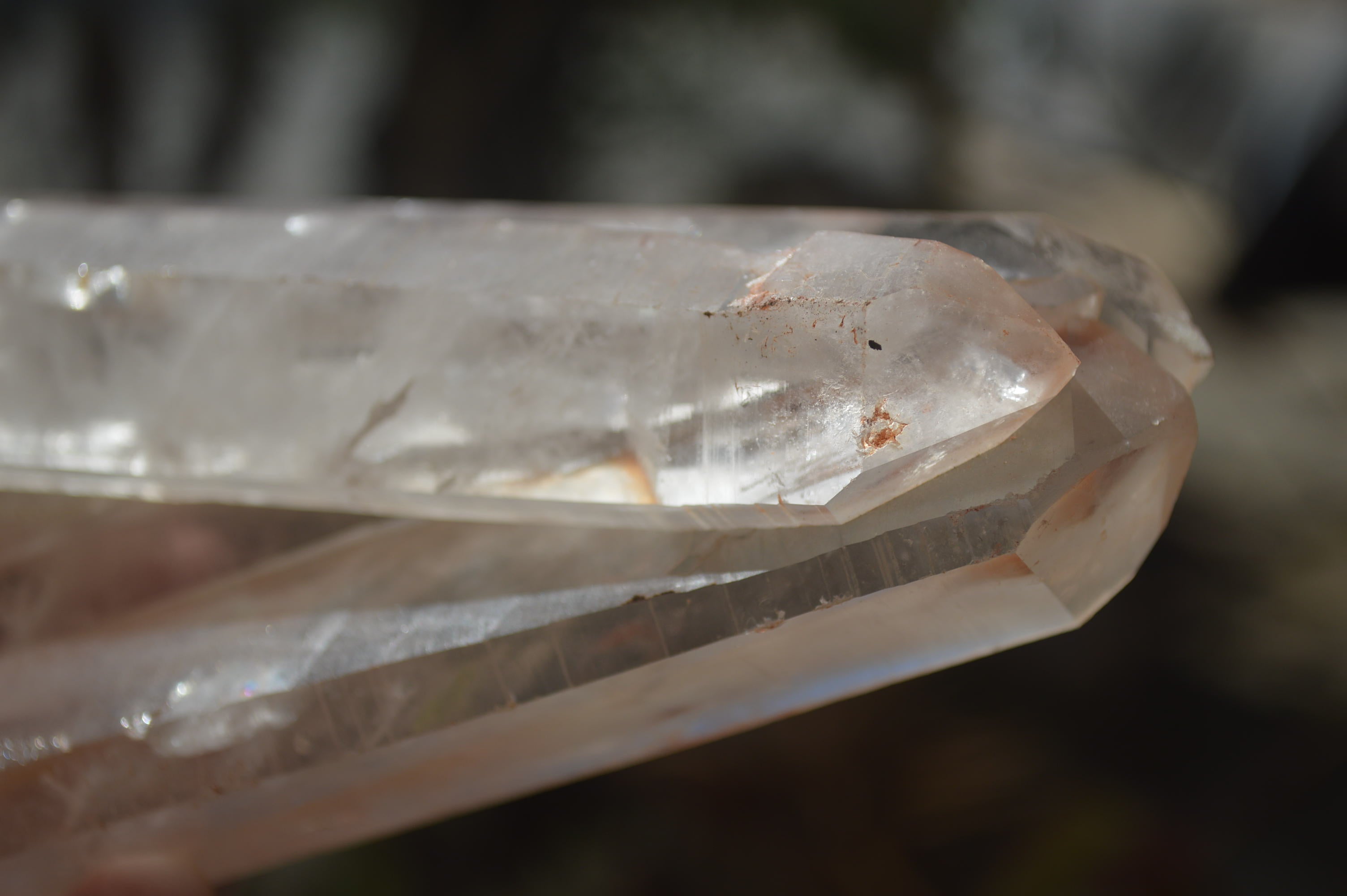 Natural Large Clear Quartz Crystals  x 2 From Madagascar - Toprock Gemstones and Minerals 