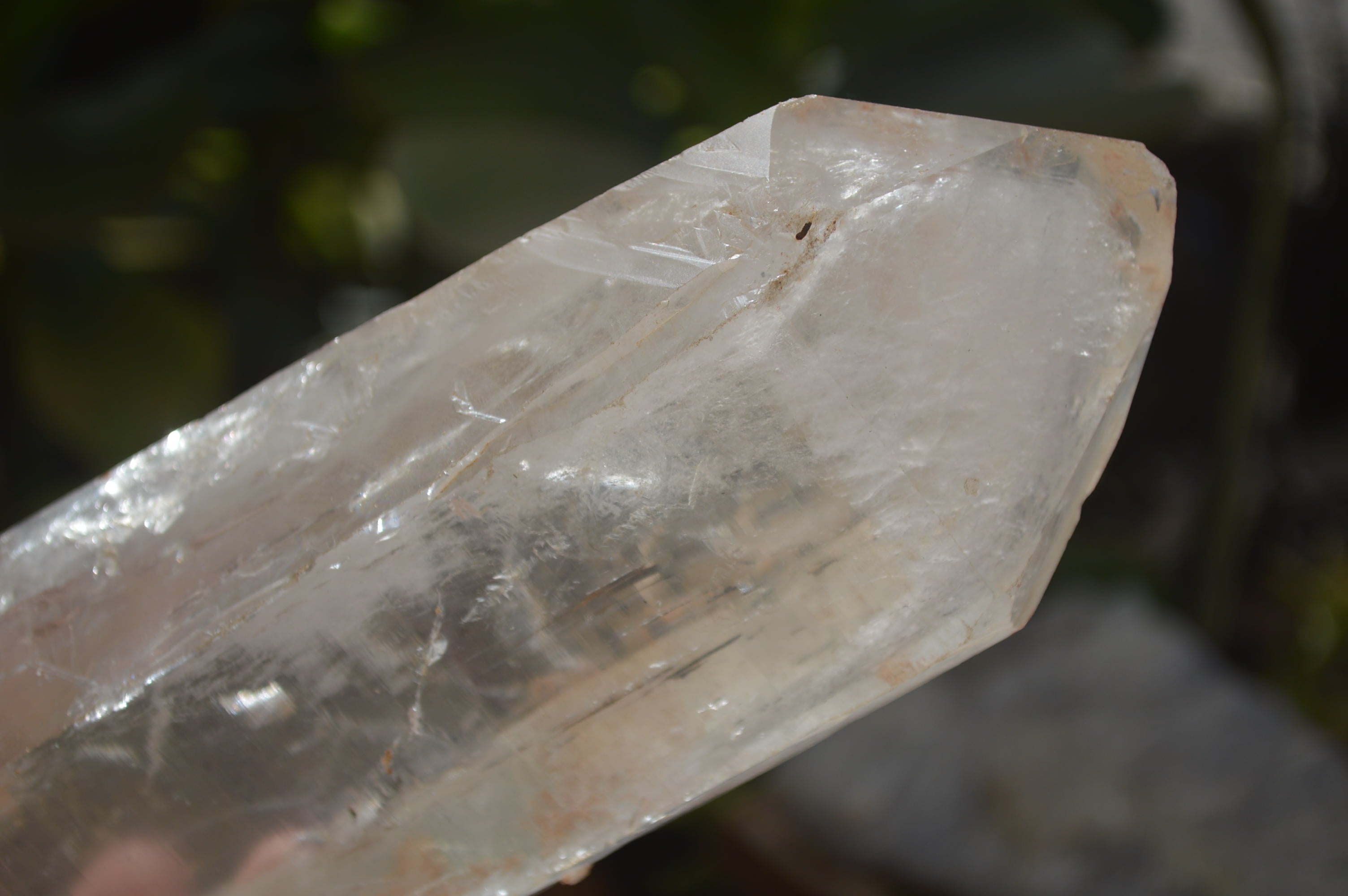 Natural Large Clear Quartz Crystals  x 2 From Madagascar - Toprock Gemstones and Minerals 