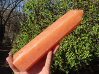 Polished Large Orange Twist Calcite Tower x 1 From Maevantanana, Madagascar - Toprock Gemstones and Minerals 