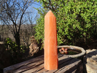 Polished Large Orange Twist Calcite Tower x 1 From Maevantanana, Madagascar - Toprock Gemstones and Minerals 