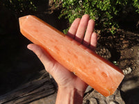 Polished Large Orange Twist Calcite Tower x 1 From Maevantanana, Madagascar - Toprock Gemstones and Minerals 