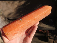 Polished Large Orange Twist Calcite Tower x 1 From Maevantanana, Madagascar - Toprock Gemstones and Minerals 