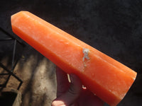Polished Large Orange Twist Calcite Tower x 1 From Maevantanana, Madagascar - Toprock Gemstones and Minerals 