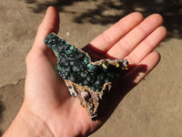 Natural Rare Ball Malachite On Drusy Quartz & Dolomite Specimens x 2 From Congo - Toprock Gemstones and Minerals 