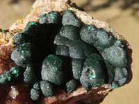 Natural Rare Ball Malachite On Drusy Quartz & Dolomite Specimens x 2 From Congo - Toprock Gemstones and Minerals 