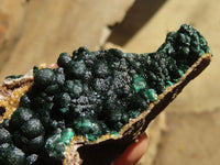 Natural Rare Ball Malachite On Drusy Quartz & Dolomite Specimens x 2 From Congo - Toprock Gemstones and Minerals 