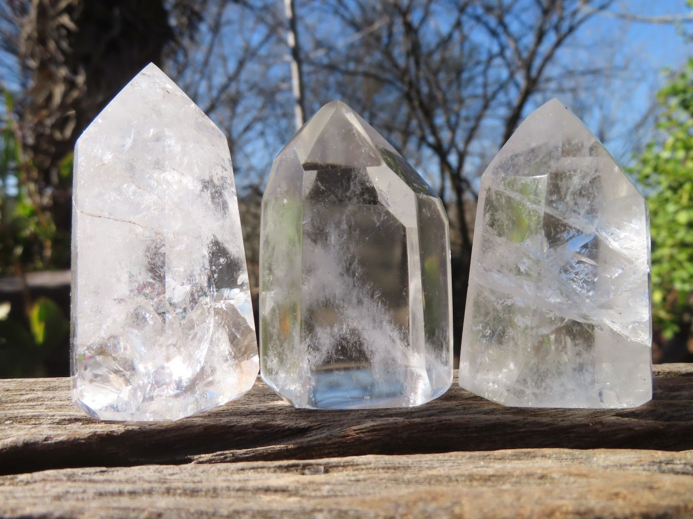 Polished Small Clear Quartz Points x 24 From Madagascar - Toprock Gemstones and Minerals 