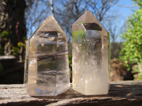 Polished Small Clear Quartz Points x 24 From Madagascar - Toprock Gemstones and Minerals 