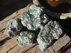 Natural Rare Emerald Mica In Matrix Cobbed Specimens x 7 From Mutoko, Zimbabwe - Toprock Gemstones and Minerals 
