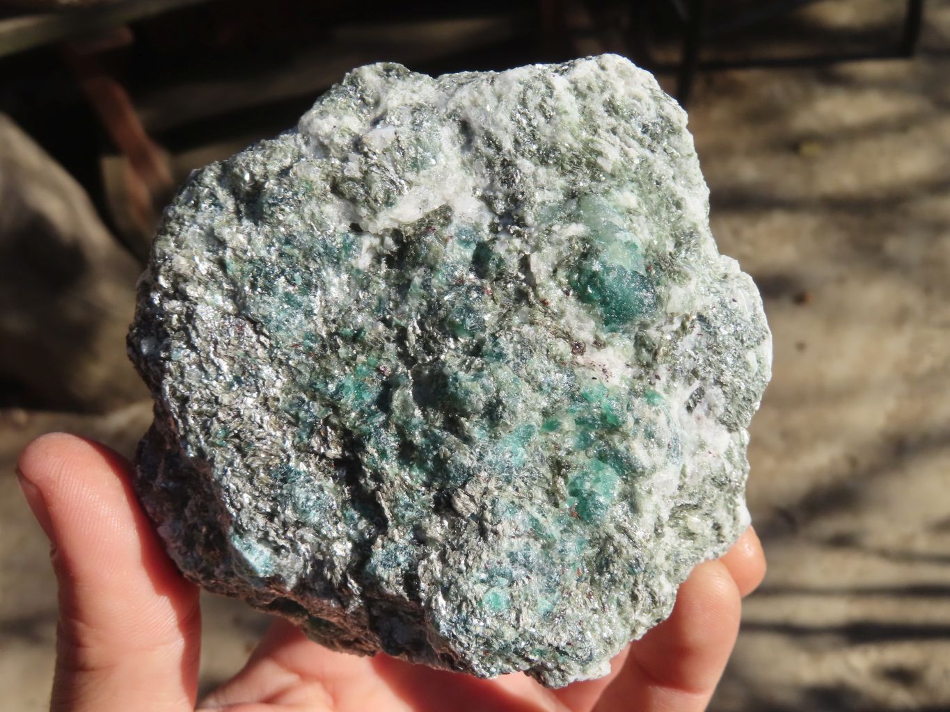 Natural Rare Emerald Mica In Matrix Cobbed Specimens x 7 From Mutoko, Zimbabwe - Toprock Gemstones and Minerals 