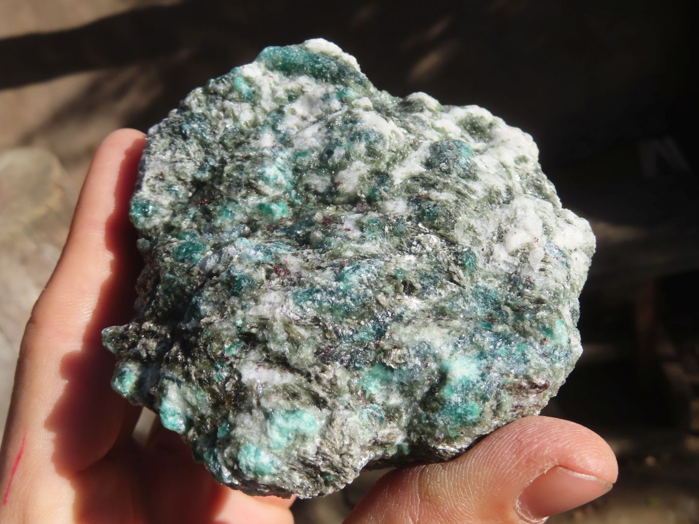 Natural Rare Emerald Mica In Matrix Cobbed Specimens x 7 From Mutoko, Zimbabwe - Toprock Gemstones and Minerals 