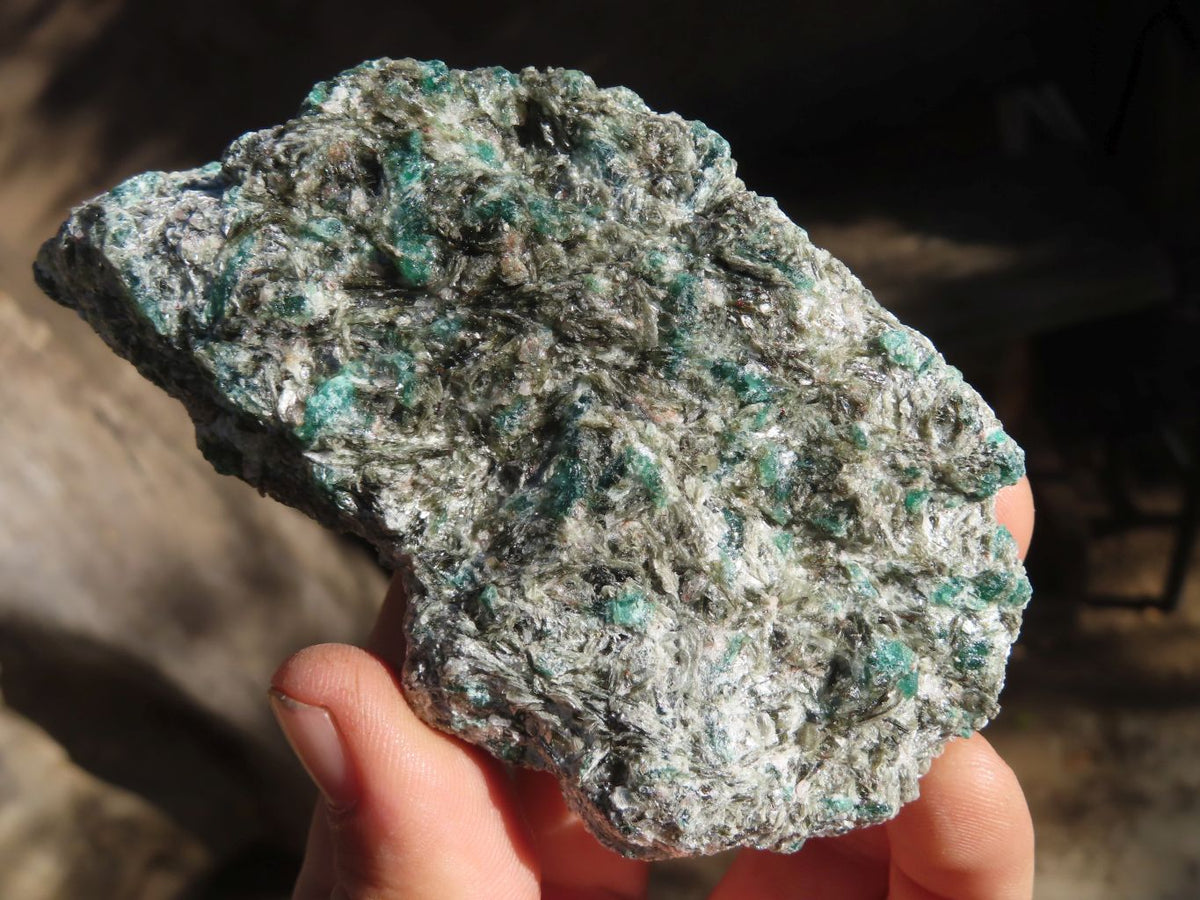 Natural Rare Emerald Mica In Matrix Cobbed Specimens x 7 From Mutoko, Zimbabwe - Toprock Gemstones and Minerals 